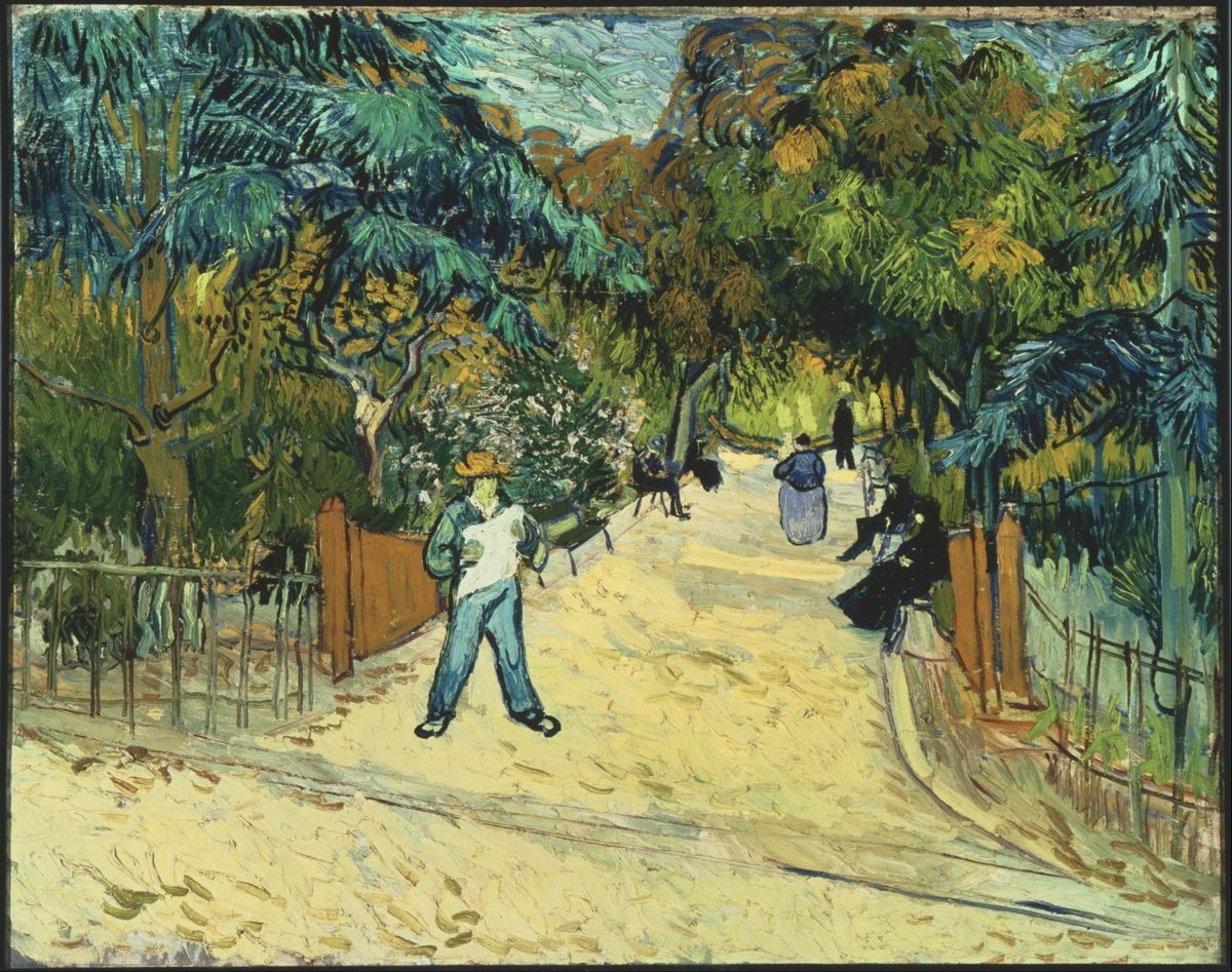 Vincent van Gogh - Entrance to the Public Gardens in Arle - Google Art Project