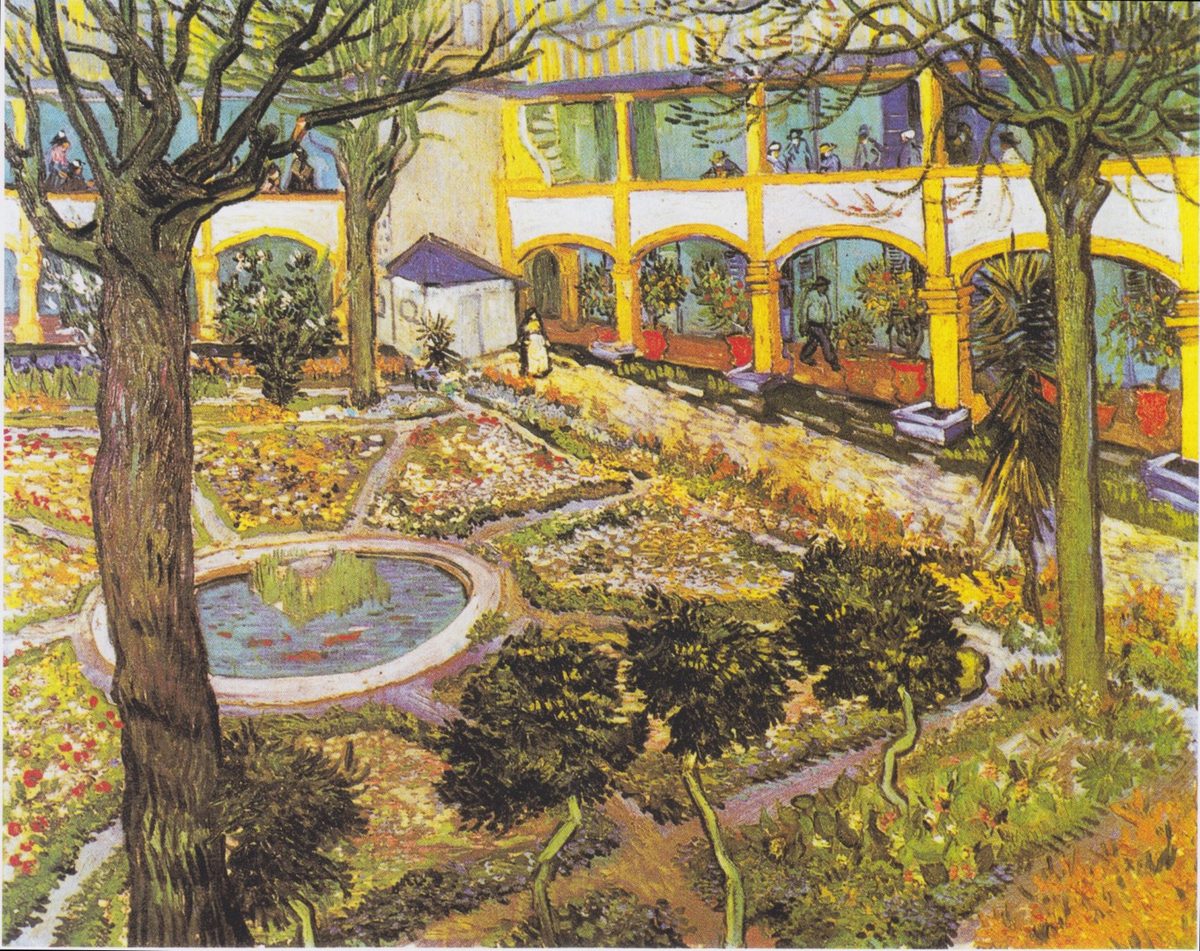 Van Gogh - Garten des Hospitals in Arles1