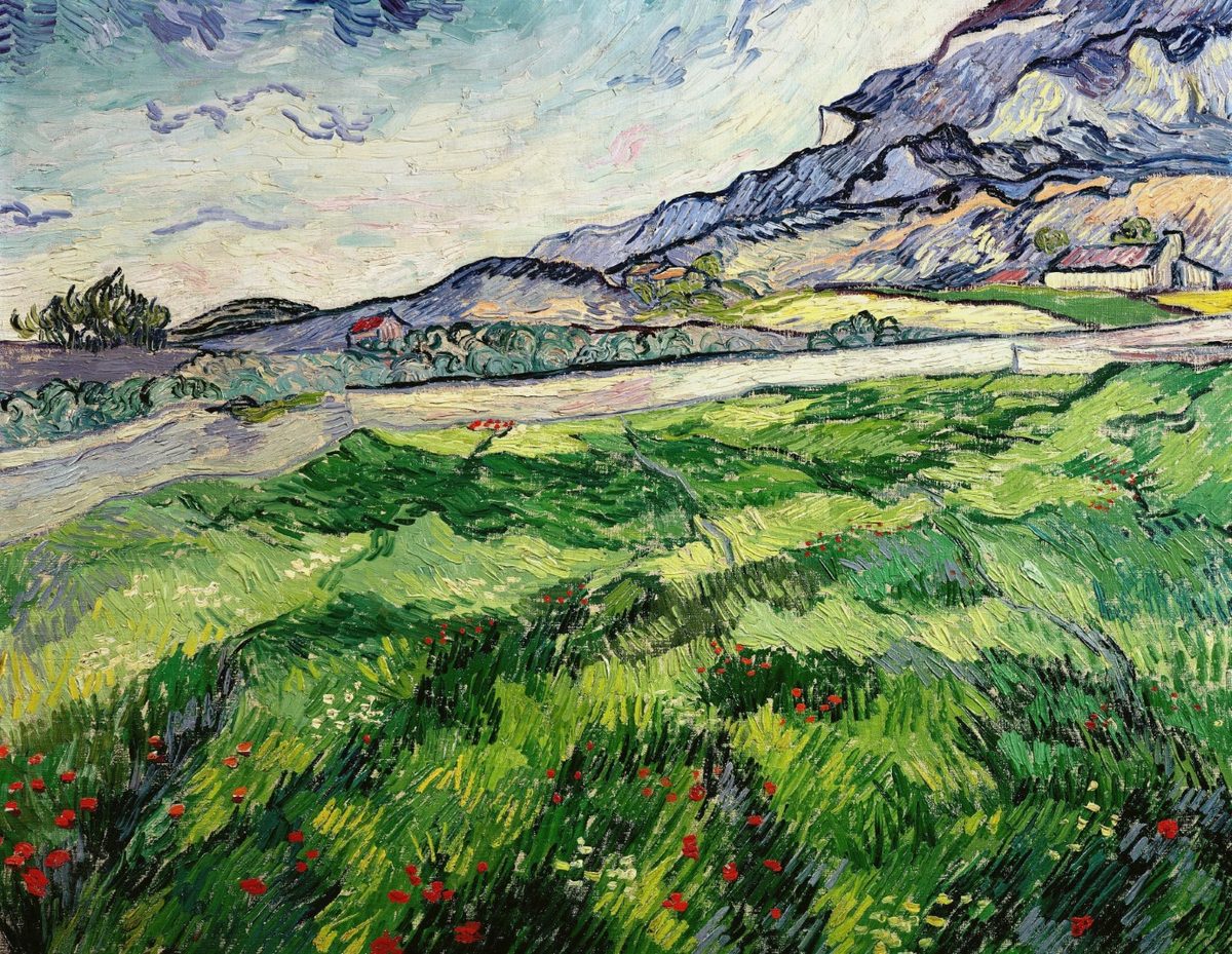 Vincent van Gogh - Green wheat field (1889)