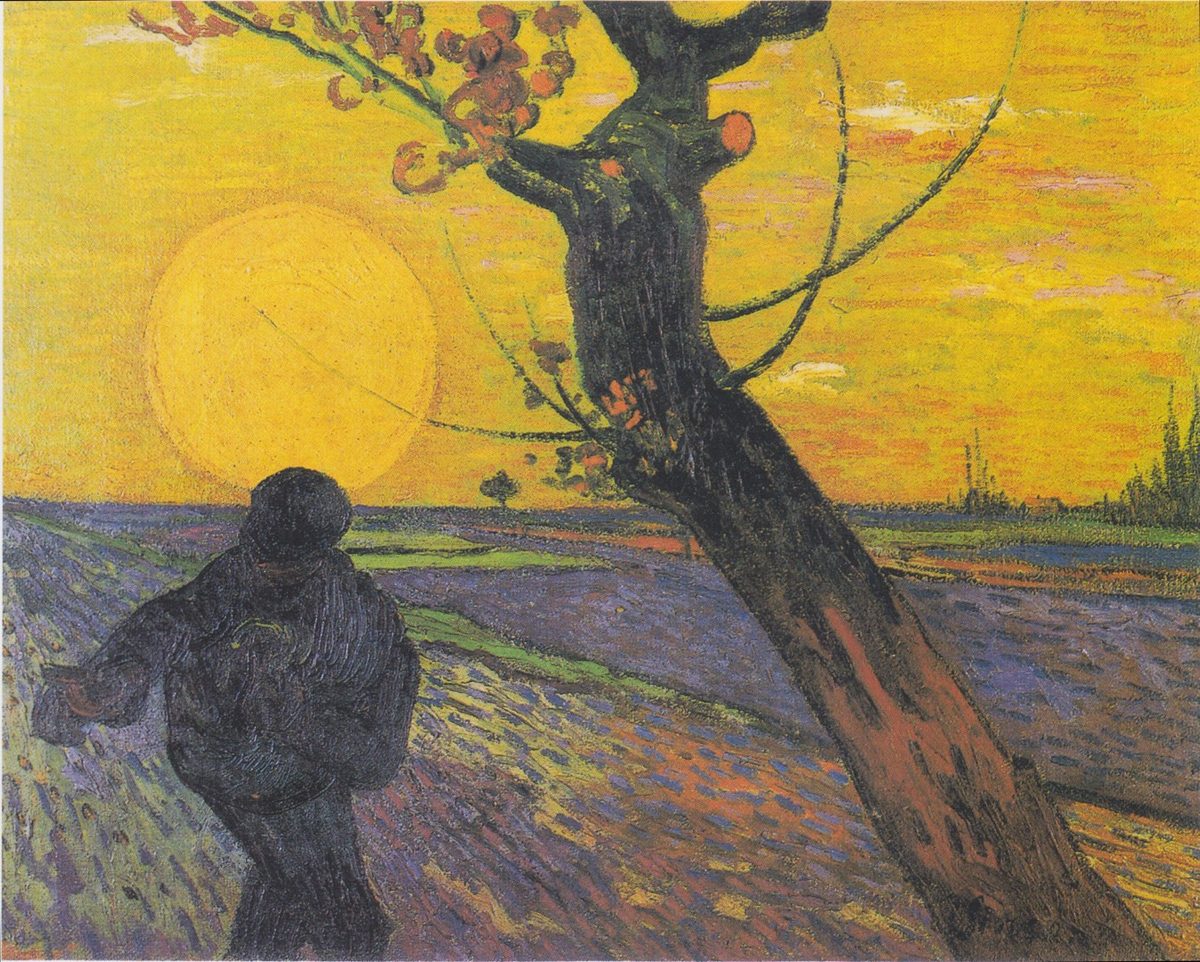 Van Gogh - S#U00e4mann bei untergehender Sonne1