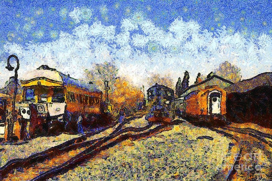 Train station, Vincent von Gogh