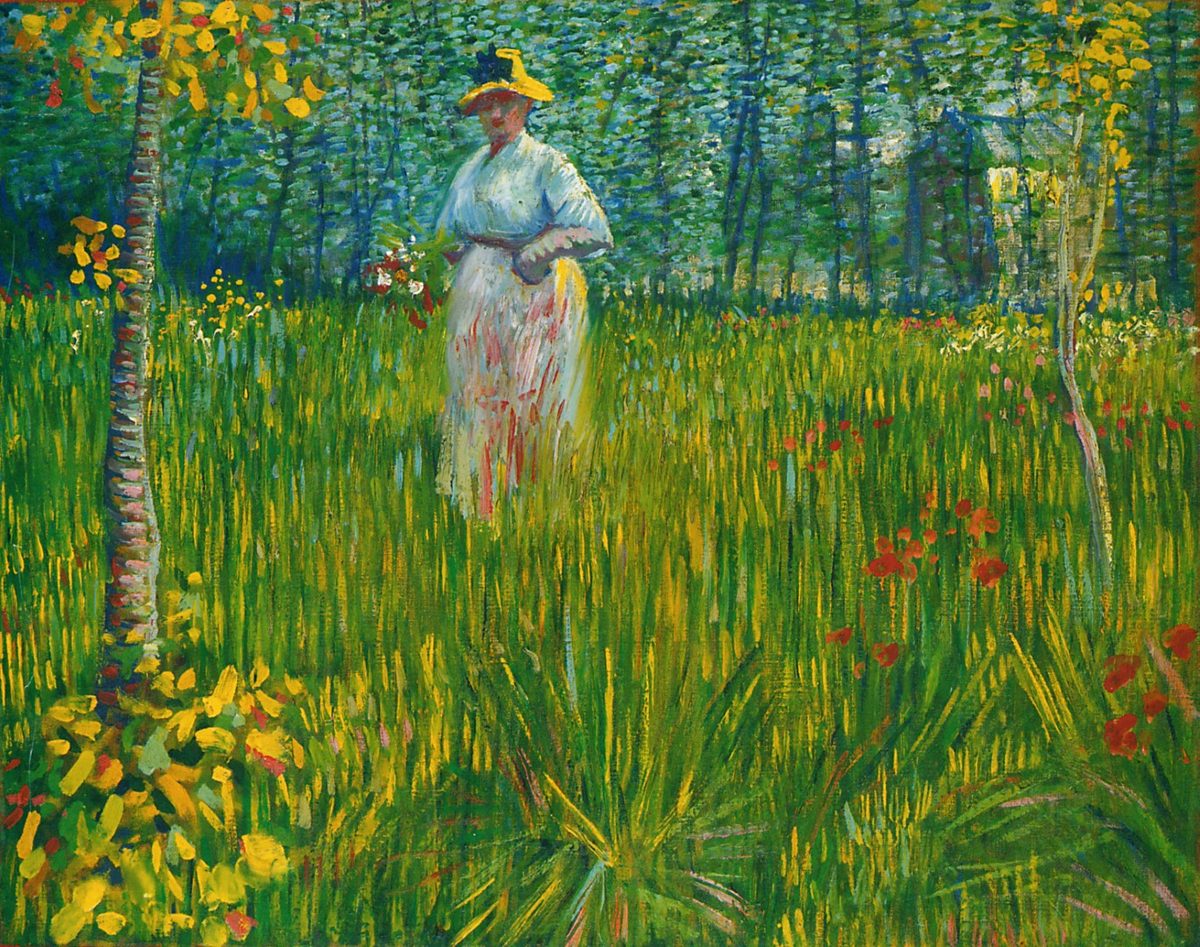Vangogh femme-dans-un-jardin