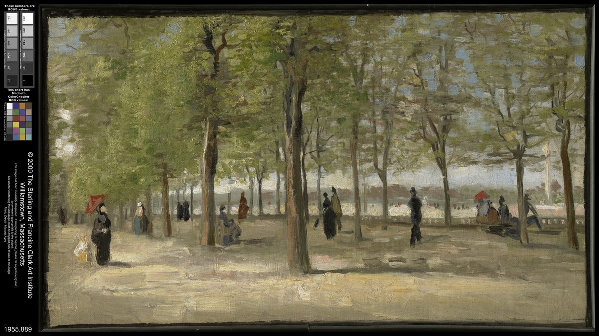 Vincent van Gogh - Terrace in the Luxembourg Gardens - 1955.889 - Clark Art Institute