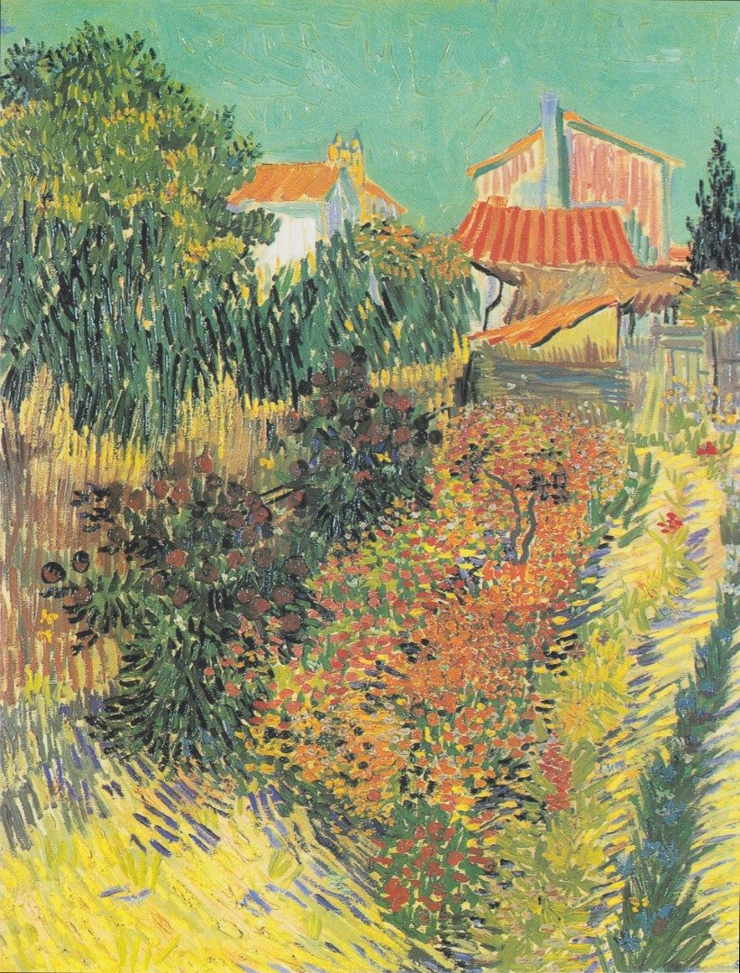 Van Gogh - Mittagsstunde oder Garten hinter einem Haus