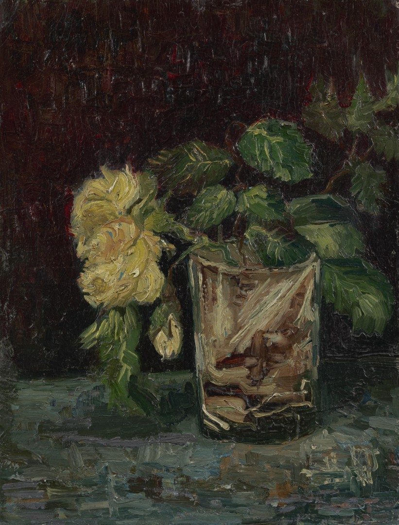 Glas met gele rozen - s0178V1962 - Van Gogh Museum