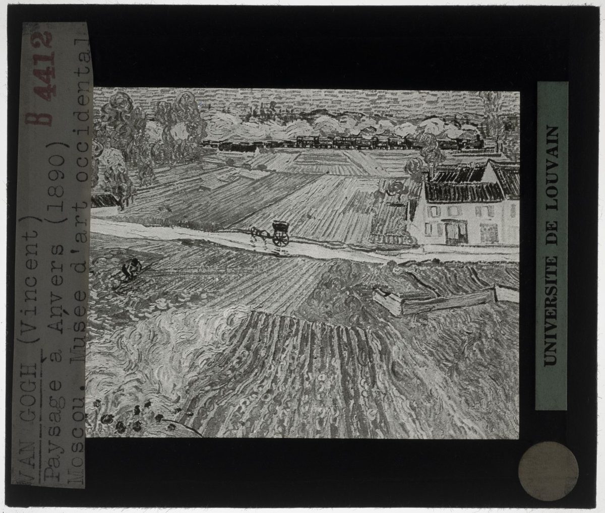 Vincent van Gogh. Landschap met trein op de achtergrond, GD015605