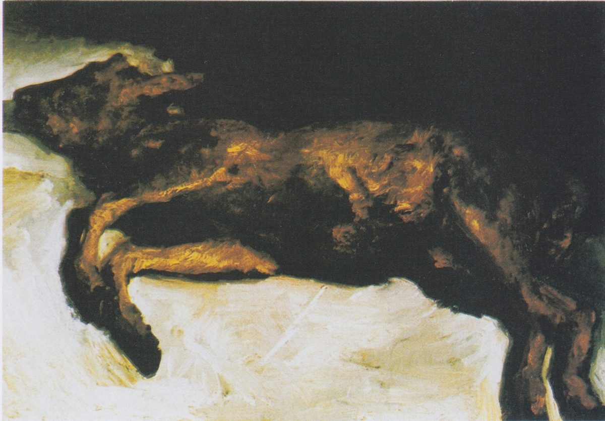 Van Gogh - Neugeborenes Kalb auf Stroh