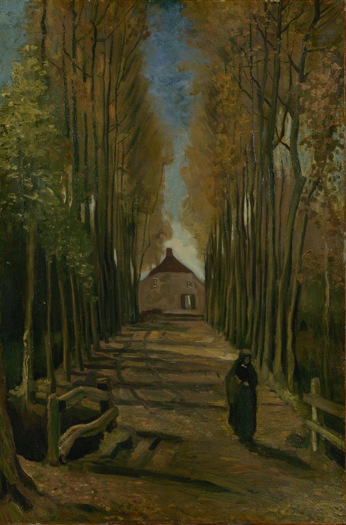 Populierenlaan in de herfst - s0141M1977 - Van Gogh Museum