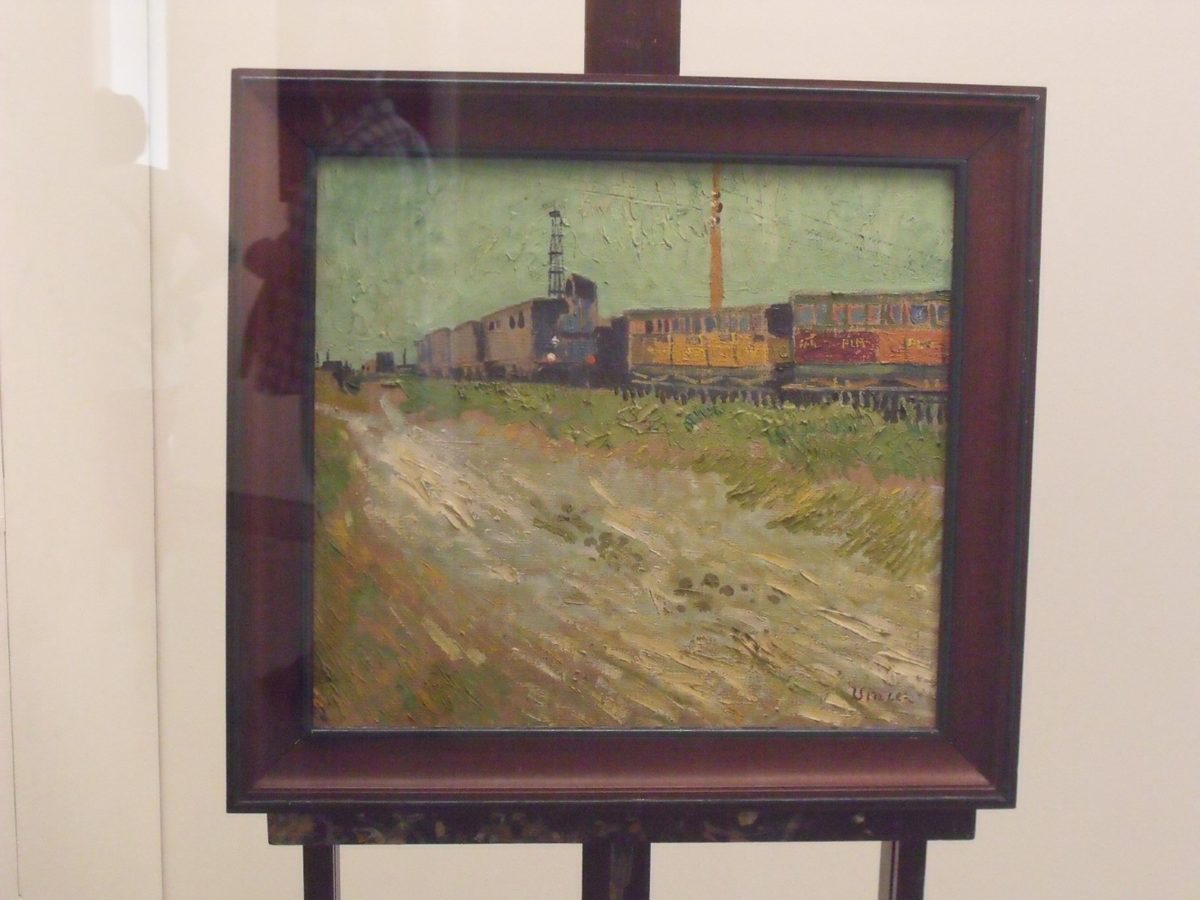 Mus#U00e9e Angladon Vincent Van Gogh Wagons de chemin de fer Ao#U00fbt 1888