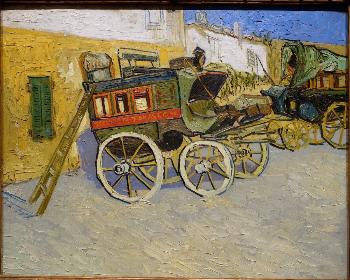 Tarascon Stagecoach by Vincent Van Gogh, Dutch, 1888, oil on canvas - Princeton University Art Museum - DSC06991