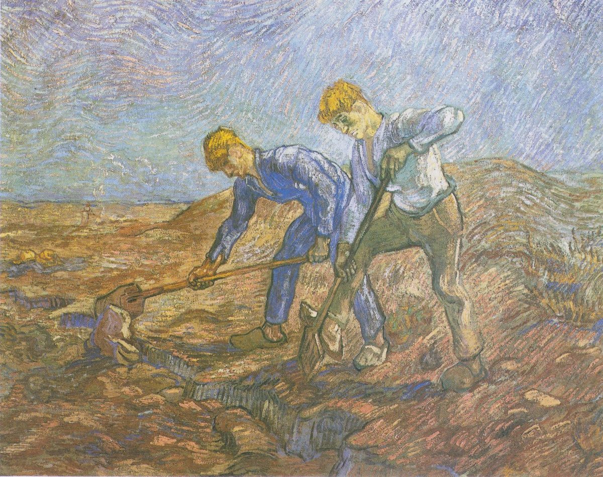 Van Gogh - Zwei Bauern beim Umgraben