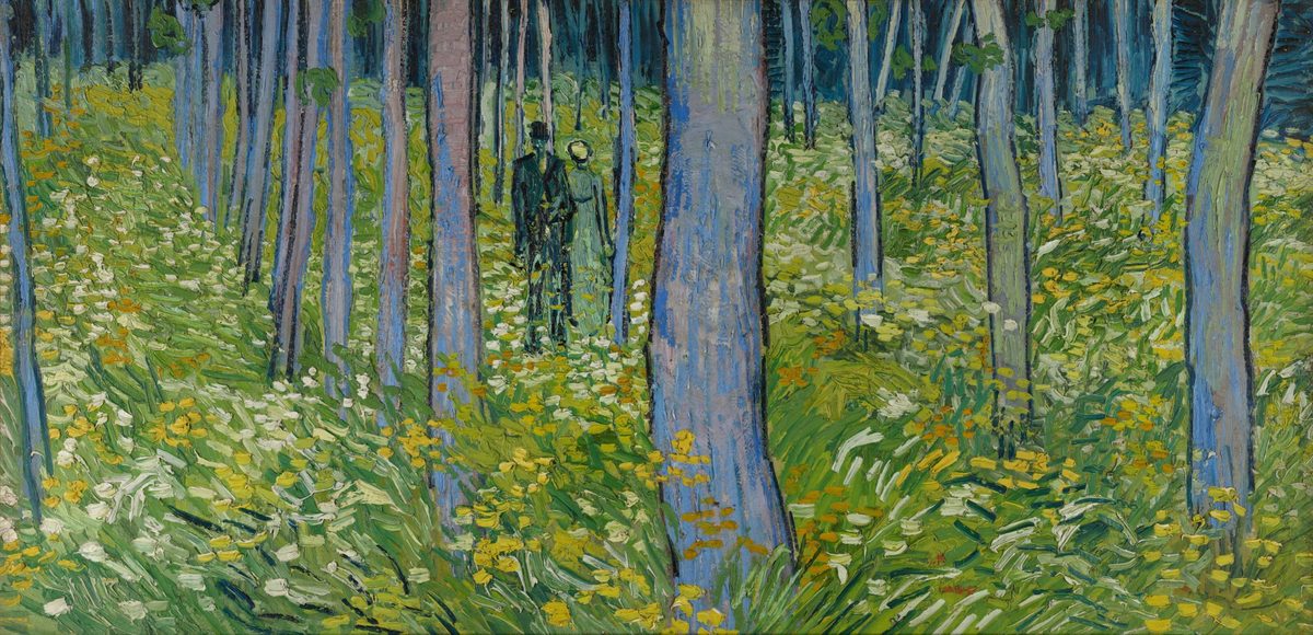 Vincent van Gogh - Undergrowth with two Figures (1890)