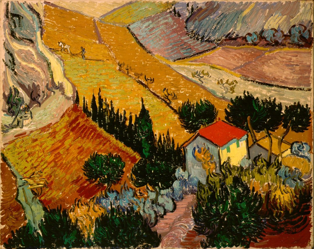 Gogh, Vincent van - Landscape with House and Ploughman