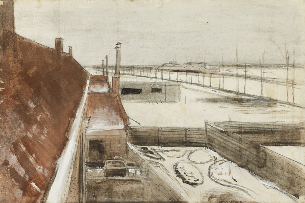 Gogh - View from the Window of Vincent's Studio in Winter, lot.24, F1022
