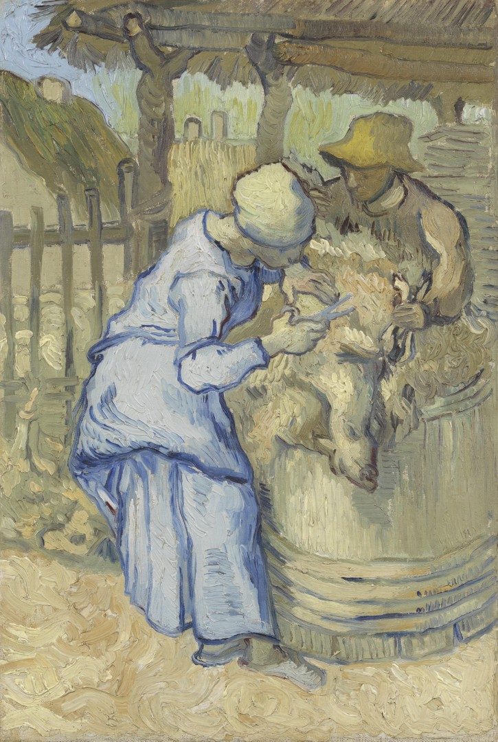 De schapenscheerster (naar Millet) - s0042V1962 - Van Gogh Museum
