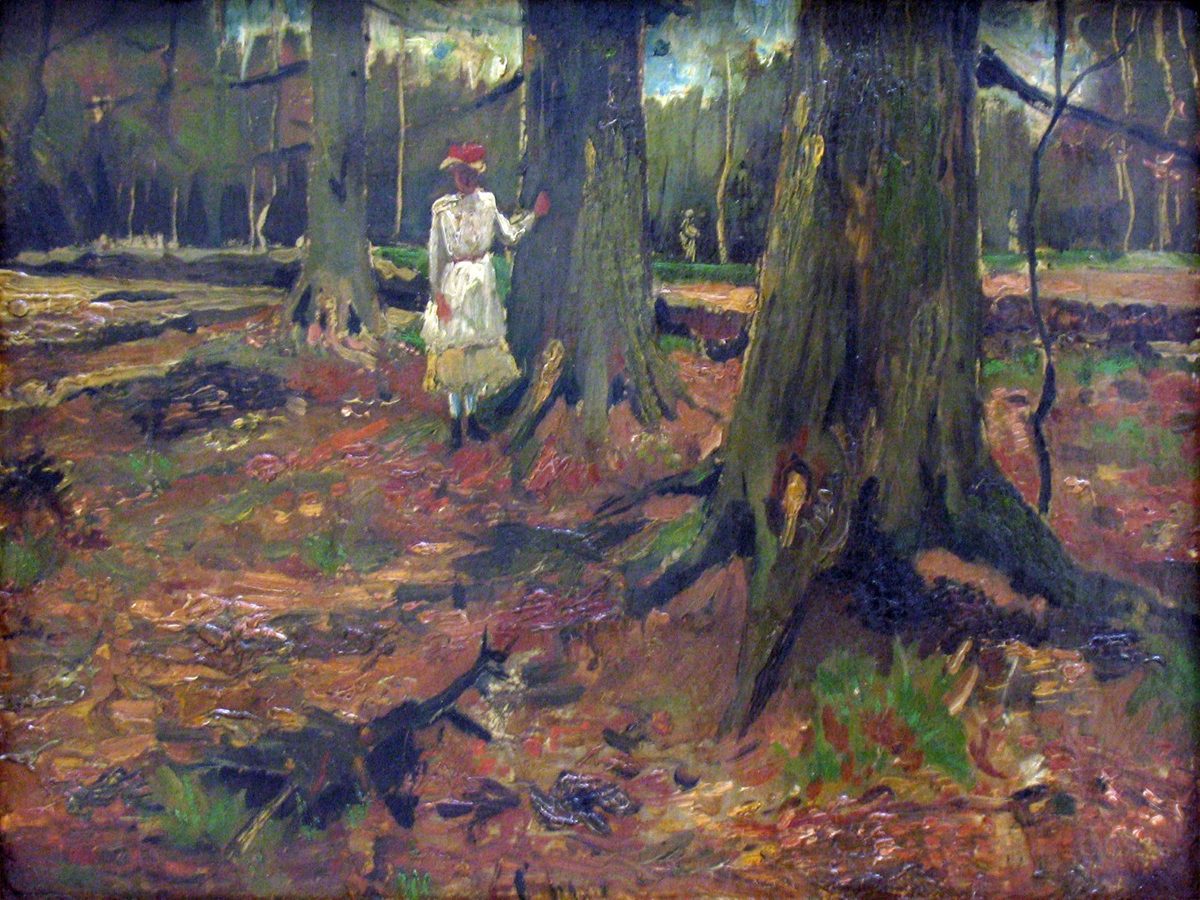 1882 van Gogh Girl in a Wood anagoria