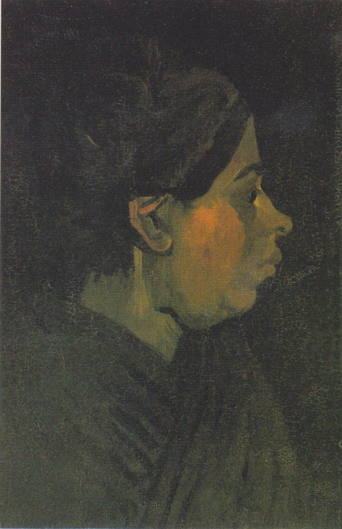 Van Gogh - Kopf einer Barbanter B#U00e4uerin mit dunkler Haube2