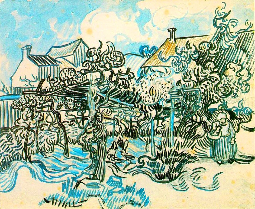Vincent Van Gogh Old vineyard with a peasant woman May 22 or 23, 1890.