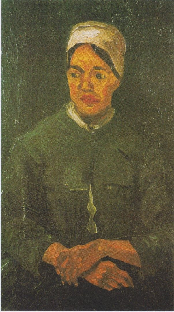 Van Gogh - B#U00e4uerin, sitzend, mit gefalteten H#U00e4nden