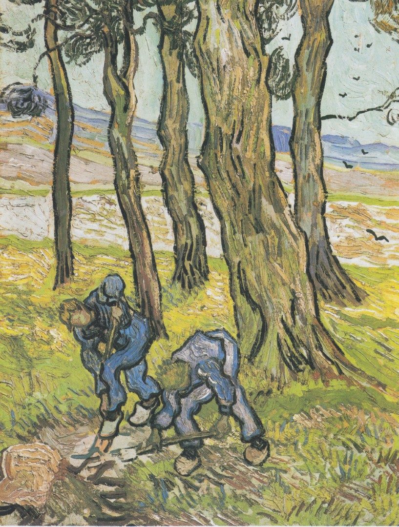 Van Gogh - Zwei M#U00e4nner beim Ausgraben eines Baumstumpfs