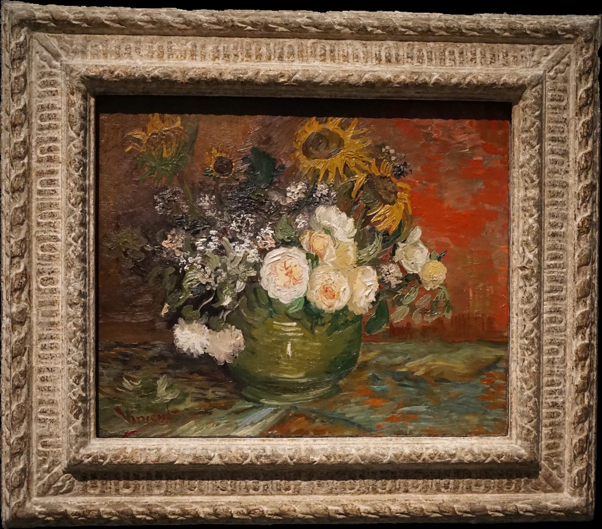 Vincent van Gogh - Rosen und Sonnenblumen (F250)