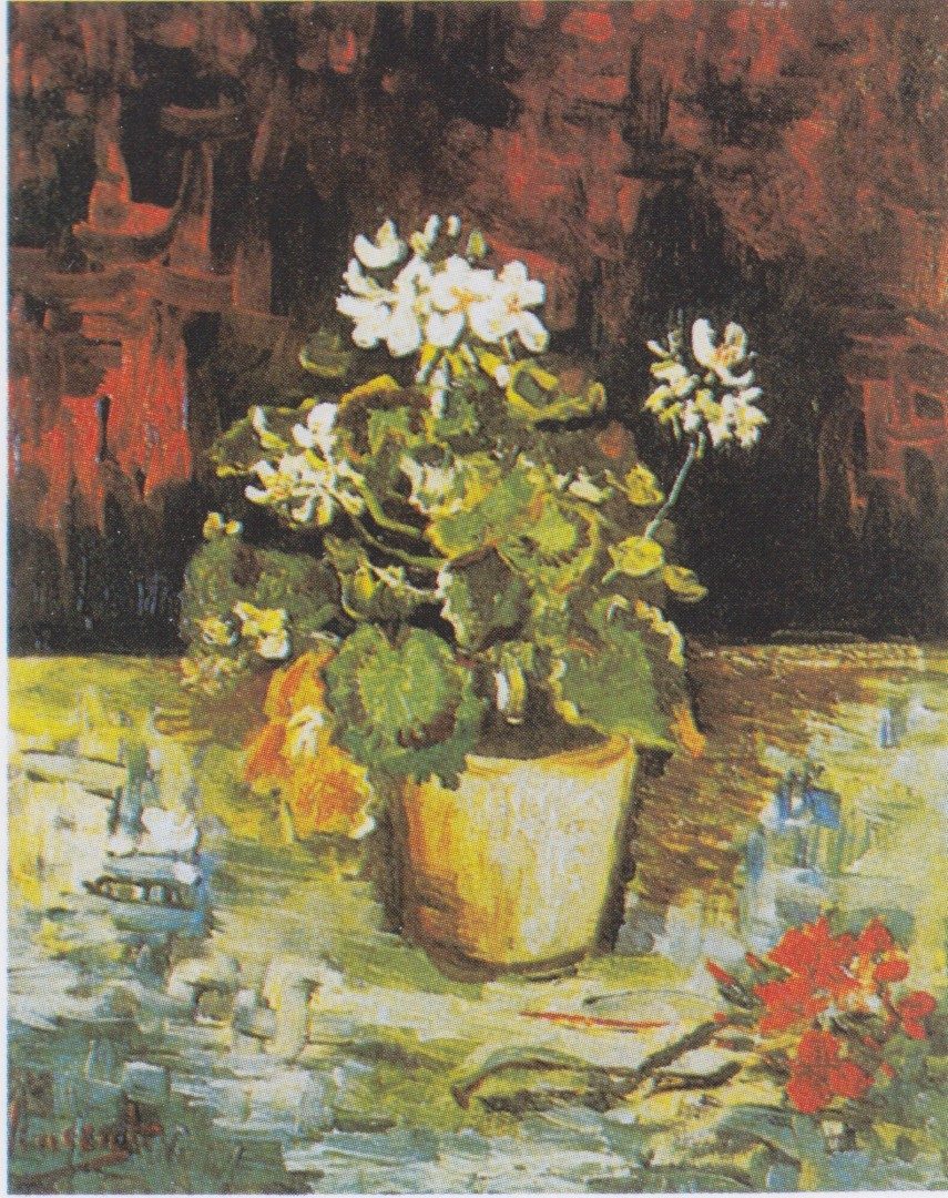 Van Gogh - Geranie in einem Blumentopf
