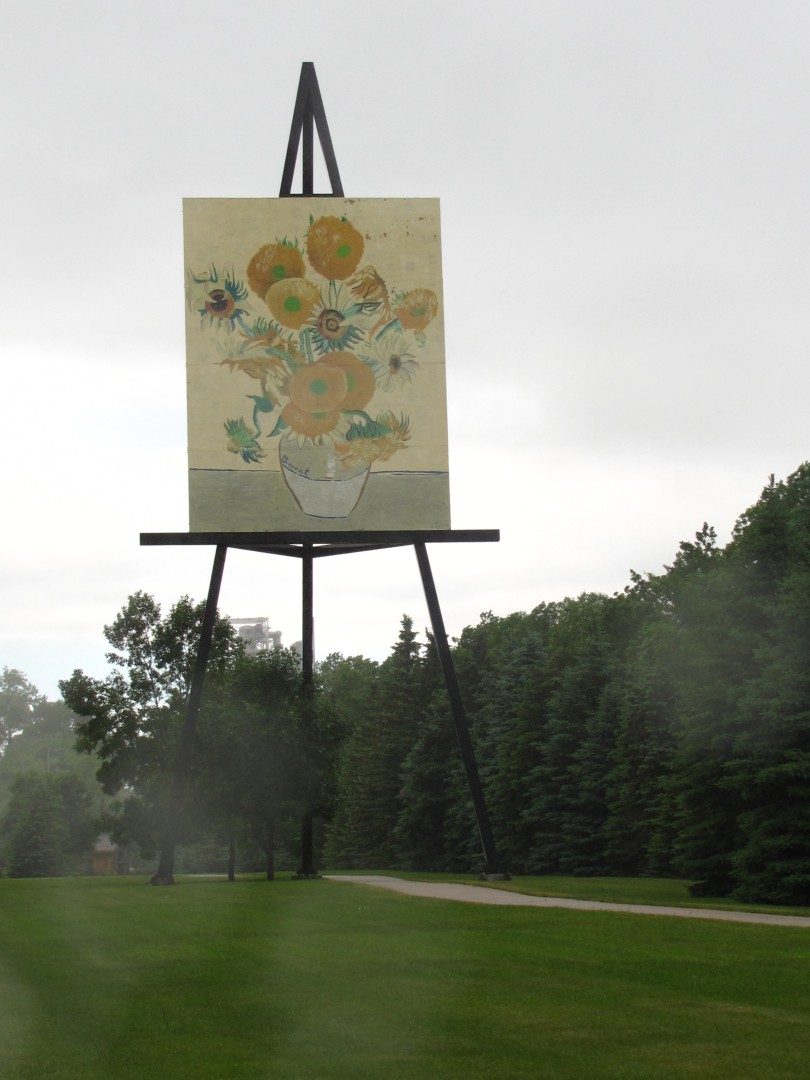 Van Gogh's sunflowers are quite big in Altona, MB (9120614995)