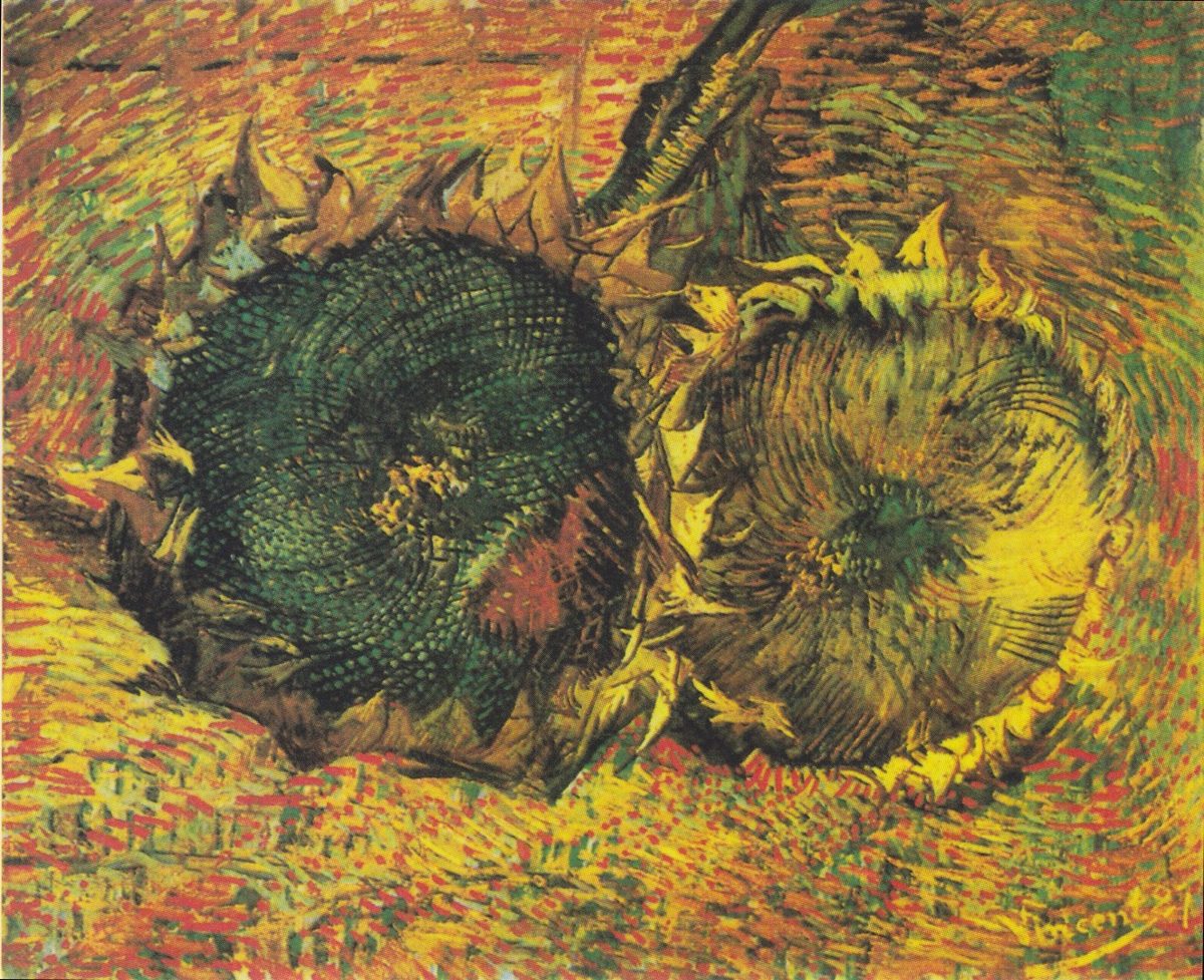 Van Gogh - Zwei abgeschnittene Sonnenblumen1