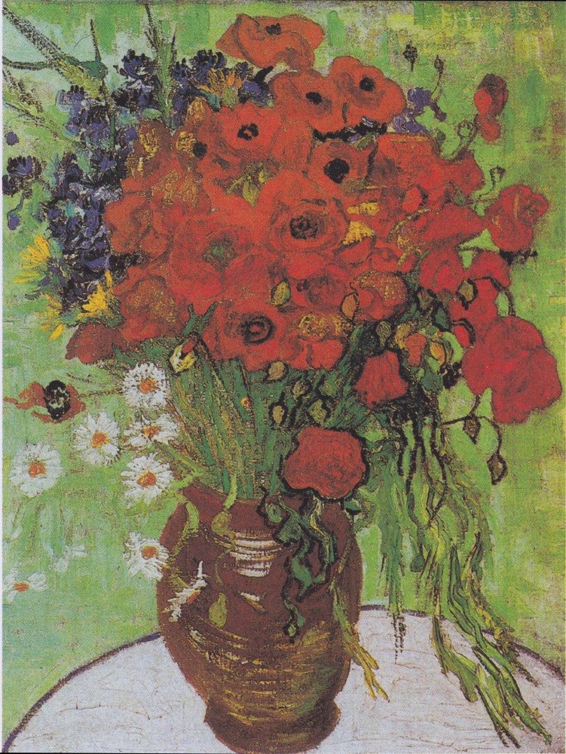 Van Gogh - Vase mit Kornblumen und Klatschmohn