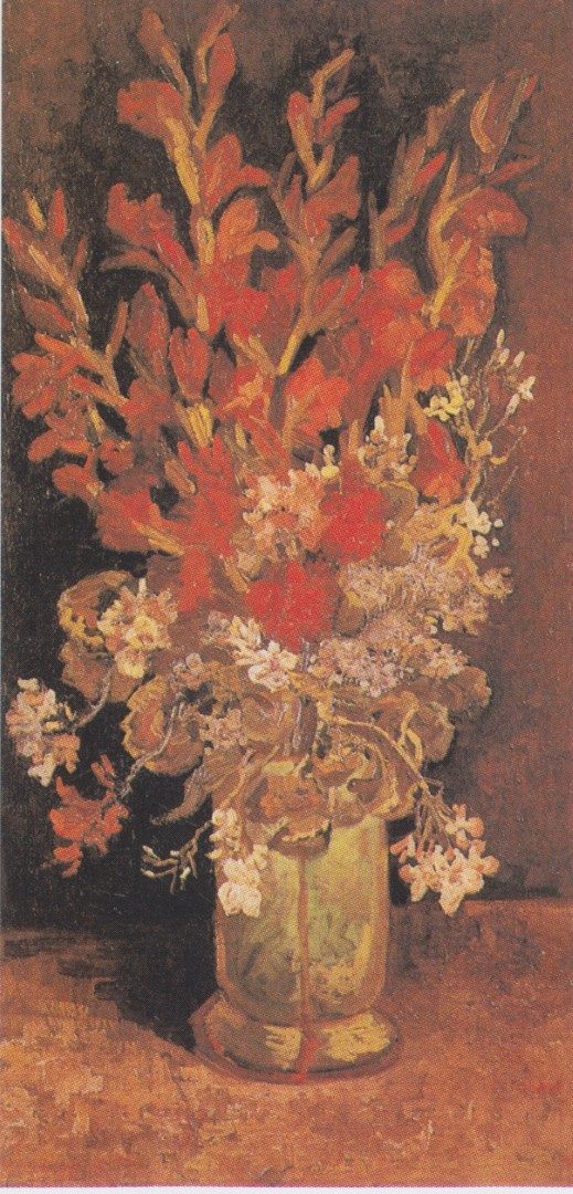 Van Gogh - Vase mit Gladiolen und Nelken