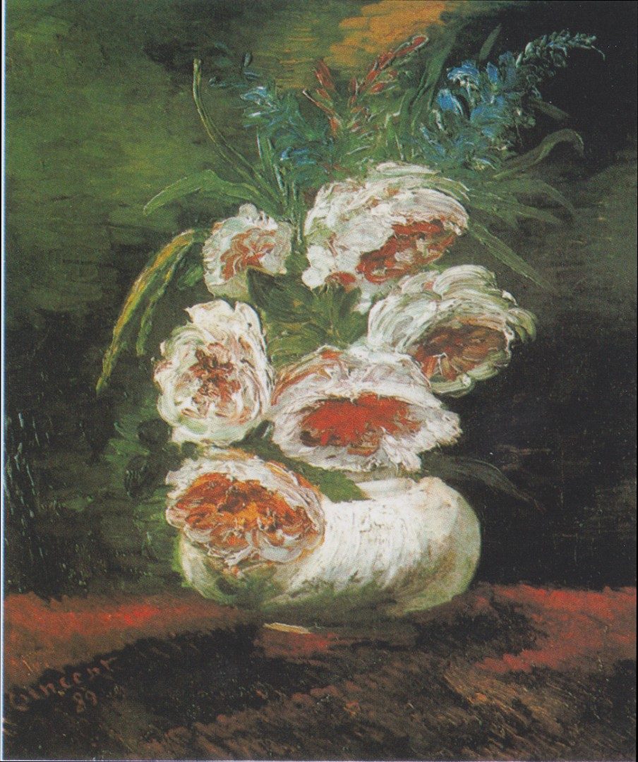Van Gogh - Vase mit Pfingstrosen