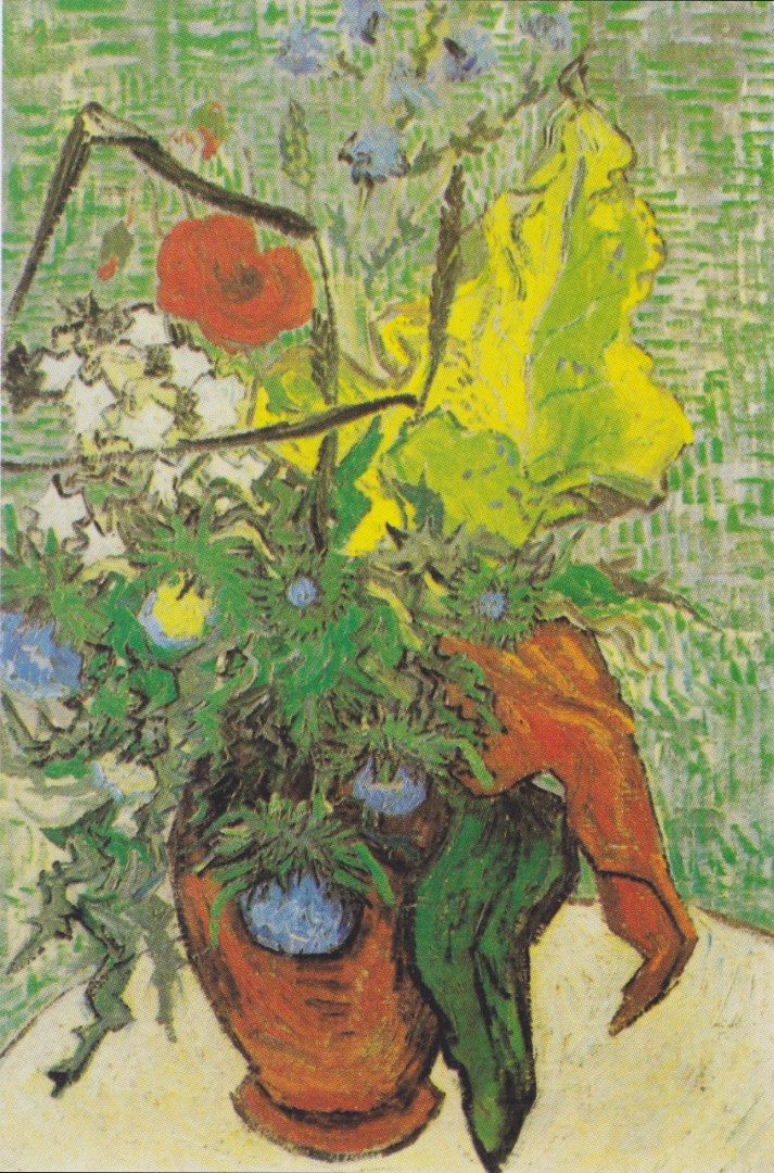 Van Gogh - Feldblumen und Disteln in einer Vase