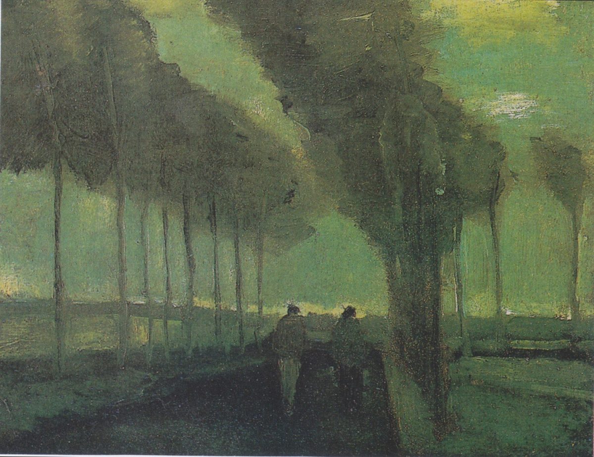 Van Gogh - Allee mit zwei Figuren