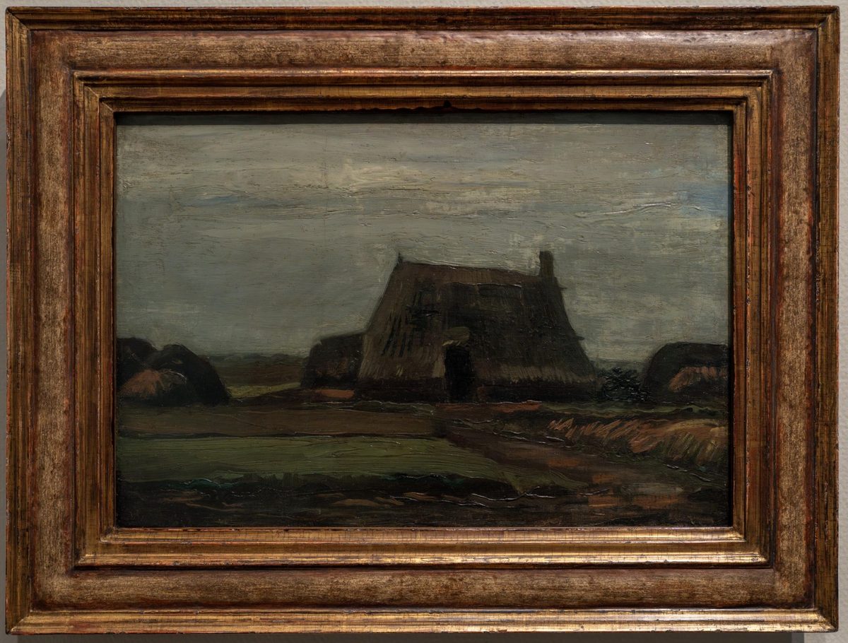 Farmhouse with peat - Vincent van Gogh