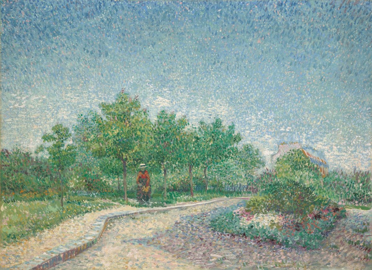 Corner in Voyer-d'Argenson Park at Asni#U00e8res by Vincent van Gogh