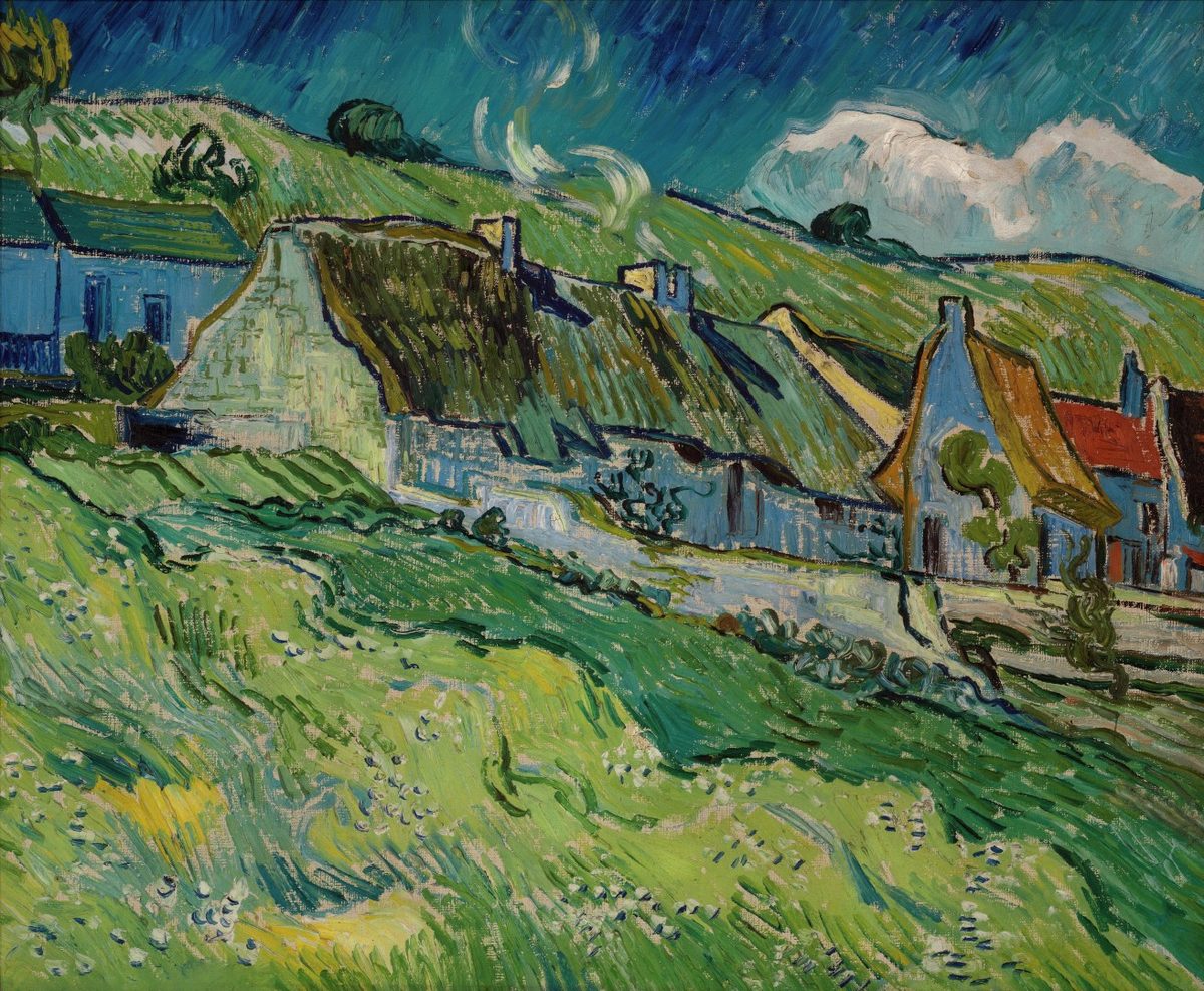 Vincent van Gogh - Thatched Cottages (1890)