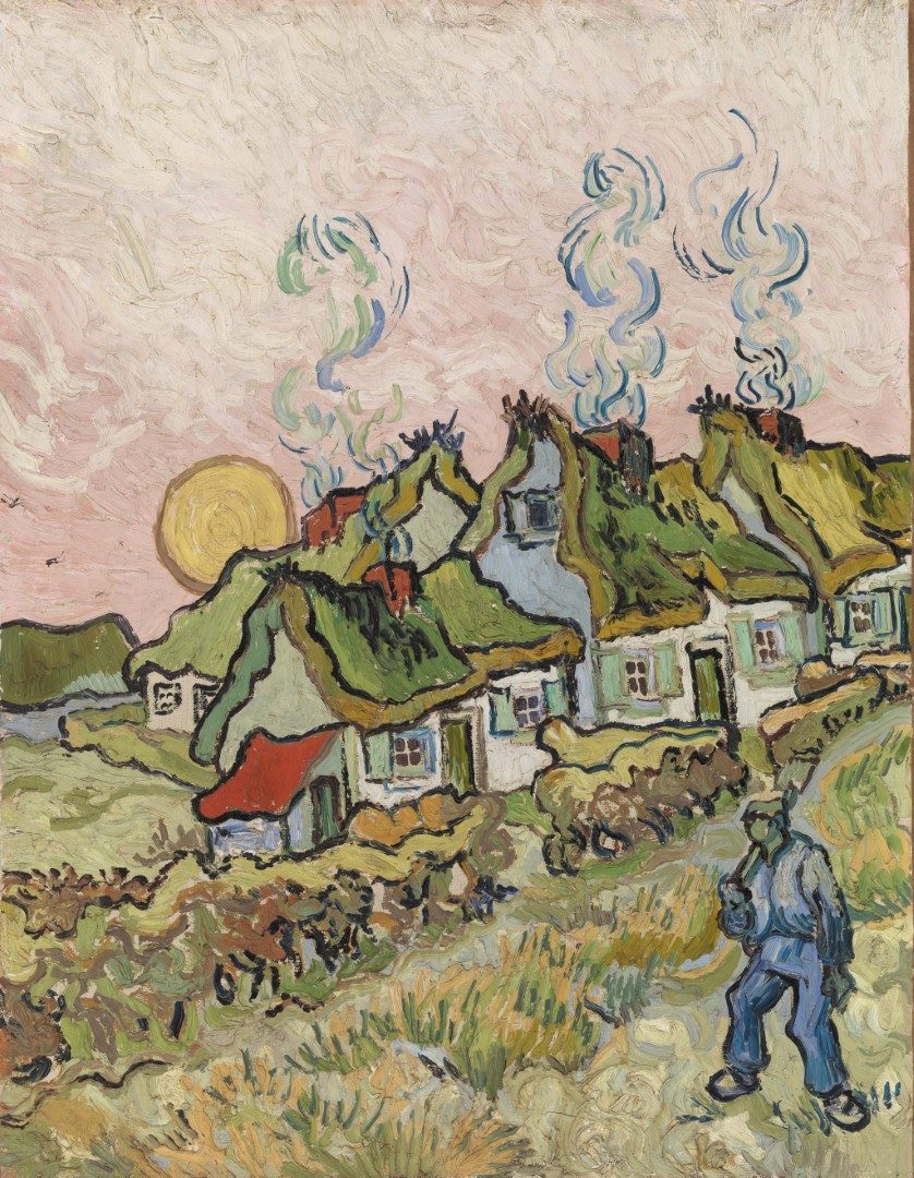 Vincent van Gogh - Houses and Figure - BF136 - Barnes Foundation