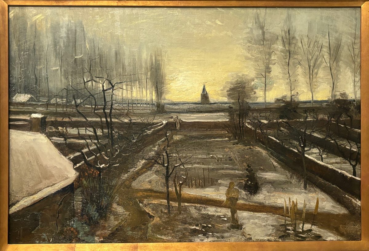 The Parsonage Garden at Nuenen in the Snow (Van Gogh) The Hammer Museum