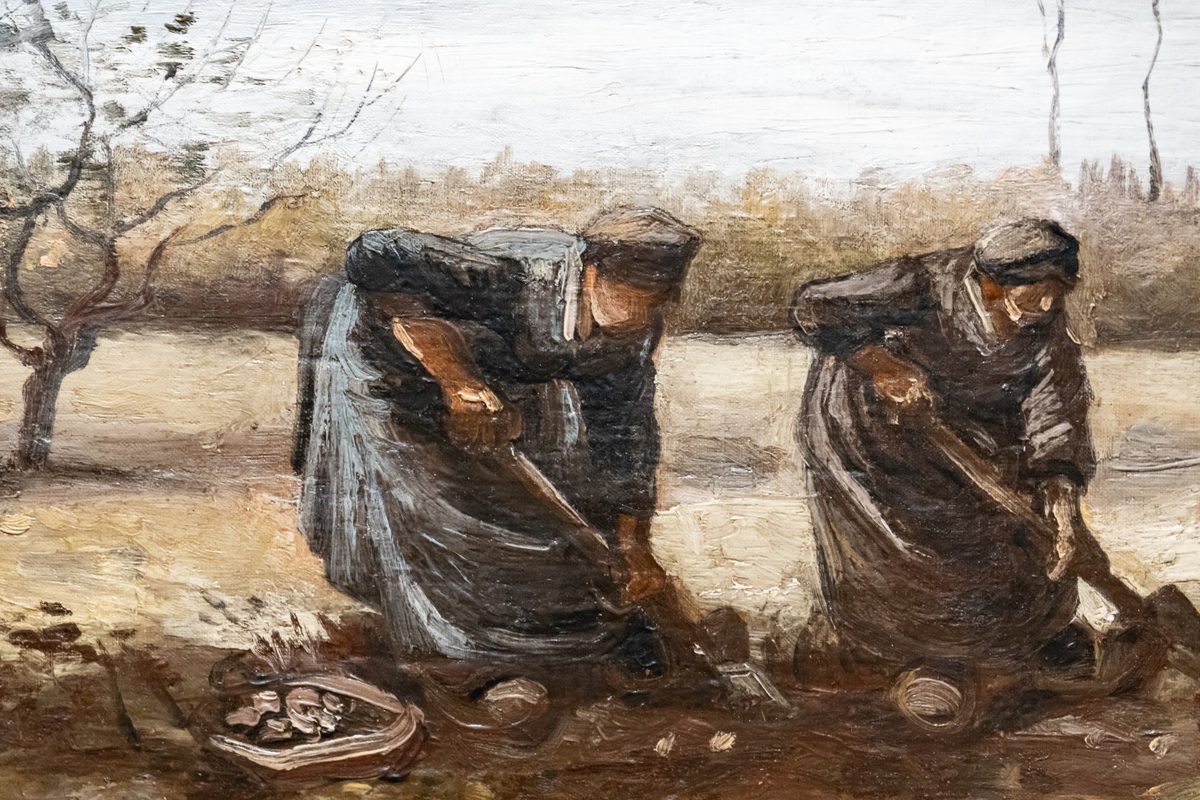 Vincent van Gogh-Zwei B#U00e4uerinnen bei der Kartoffelernte-03987