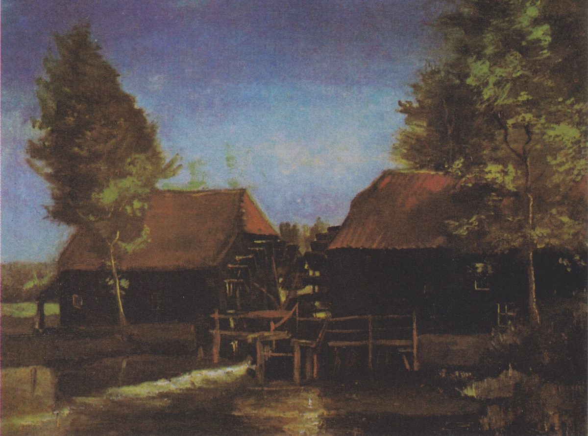 Van Gogh - Wasserm#U00fchle in Kollen bei Nuenen