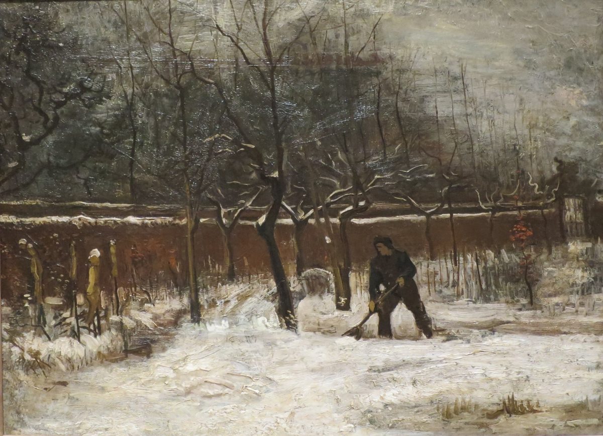 Van Gogh - Der Pfarrgarten in Nuenen im Schnee1