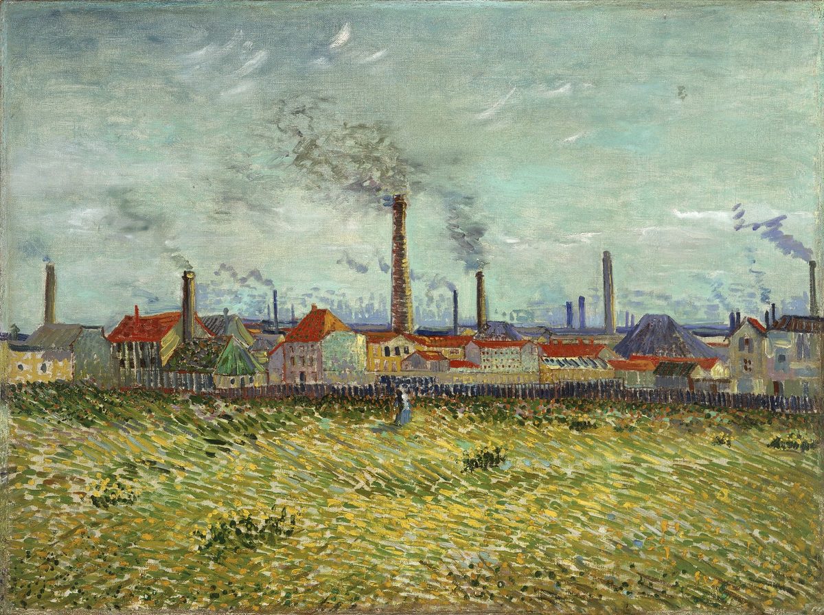 Vincent van Gogh - Factories at Asni#U00e8res, Seen from the Quai de Clichy