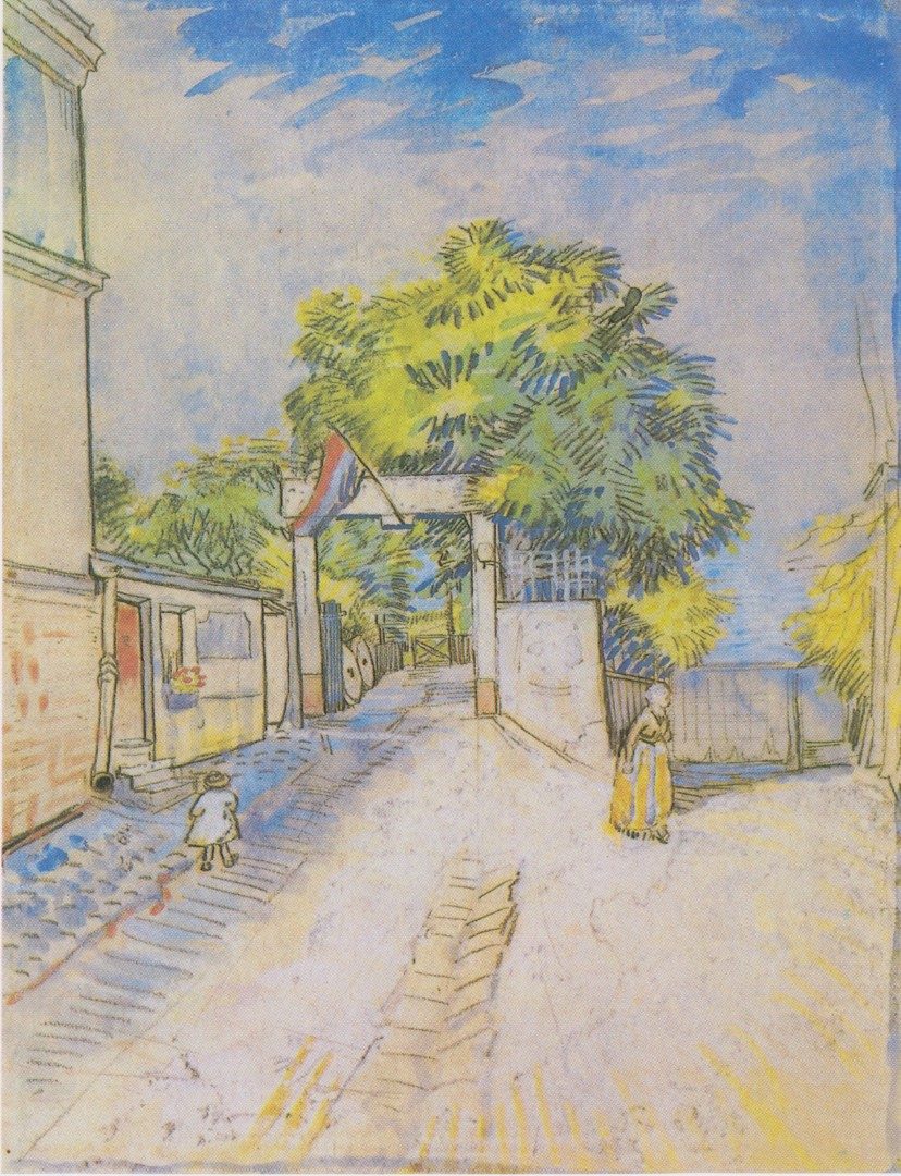 Van Gogh - Weg mit Eingang zu einem Aussichtspunkt