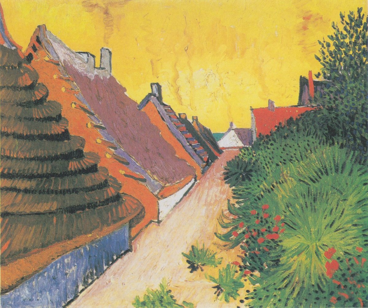 Van Gogh - Gasse in Saintes-Maries2