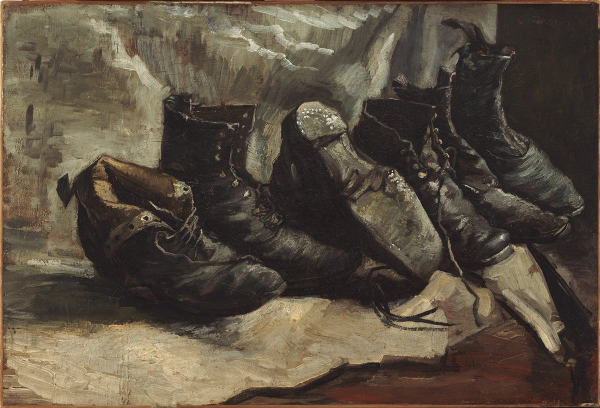 Vincent van Gogh - Three pairs of shoes, 1886 (Fogg Art Museum)