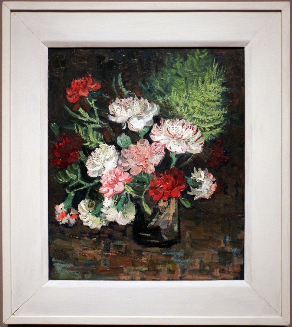 Vincent van gogh, natura morta con garofani, 1886