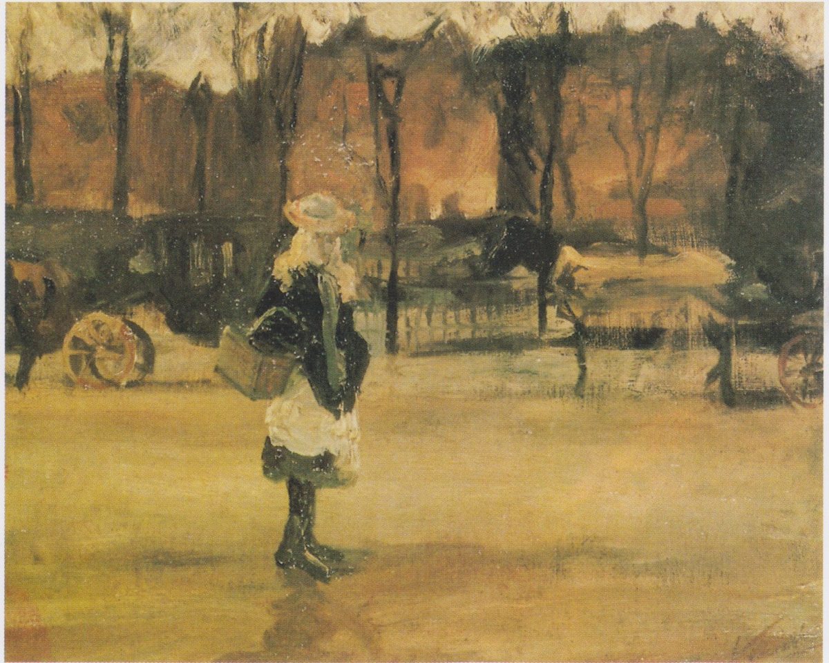 Van Gogh - M#U00e4dchen an einer Haltestelle