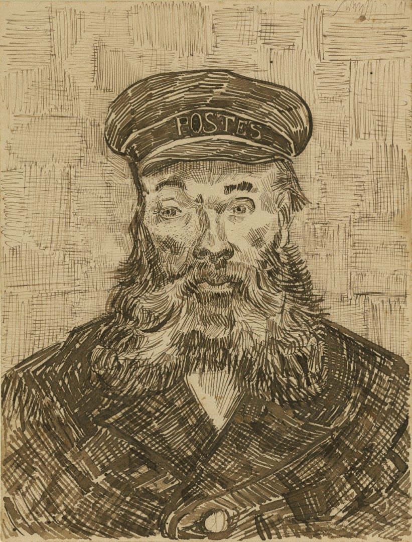 Portrait of the Postman Joseph Roulin (1888) van Gogh Getty