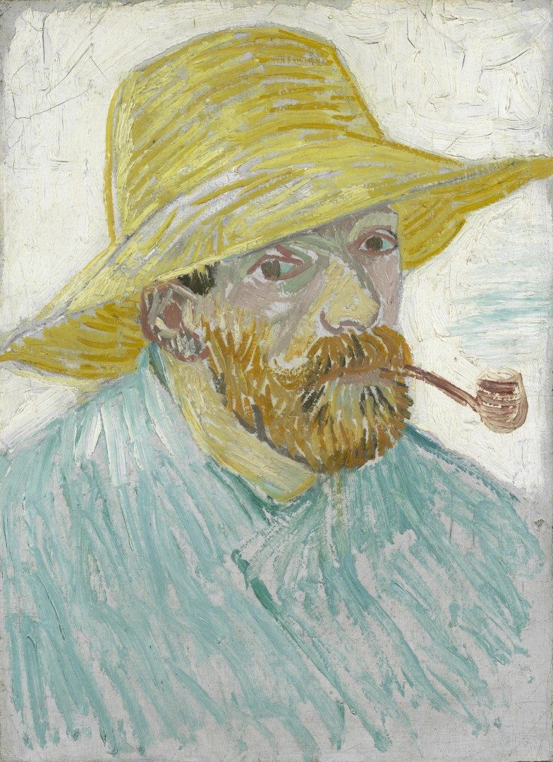 Zelfportret met pijp en strohoed - s0163V1962 - Van Gogh Museum