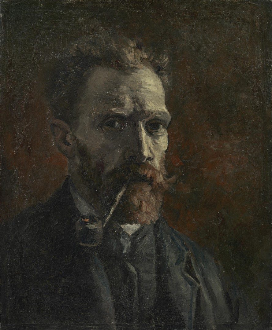 Zelfportret met pijp - s0158V1962 - Van Gogh Museum